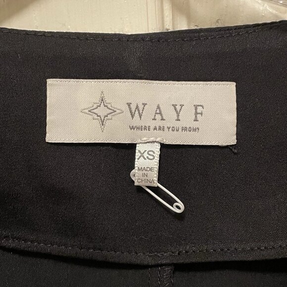 WAYF Black Satin "Sally" Wrap Long Sleeve Wrap Dress Sz XS NWOT   MSRP$128 - Picture 6 of 10